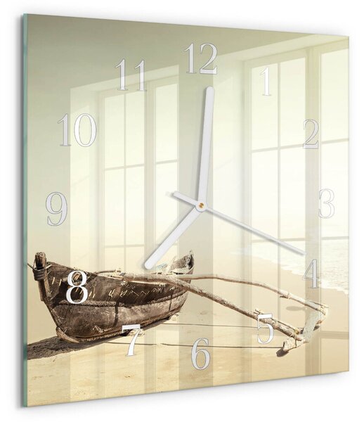Skleněné hodiny Lodž zskb-30x30-00087730