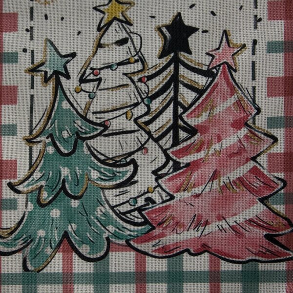 VÁNOČNÍ BĚHOUN NA STŮL MERRY CHRISTMAS 33X183 CM VZOROVANÝ