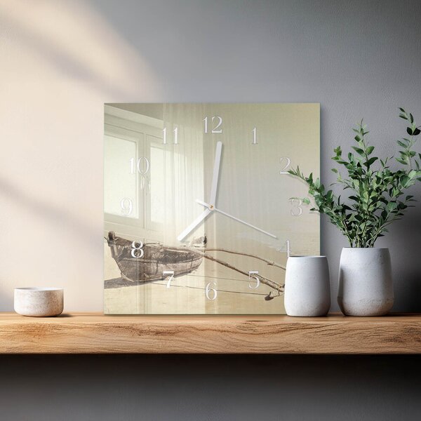 Skleněné hodiny Lodž zskb-30x30-00087730