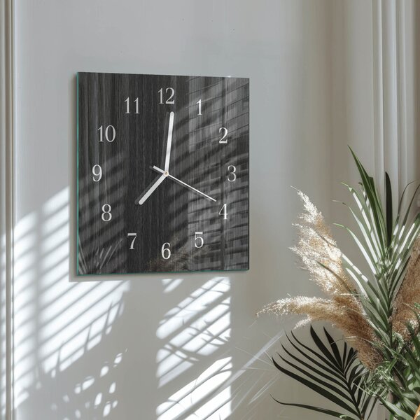 Skleněné hodiny Dřevo zskb-30x30-00092155
