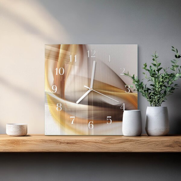 Skleněné hodiny Abstrakce zskb-30x30-00058082