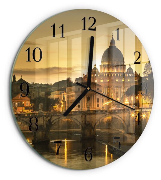 Skleněné nástěnné hodiny Bazilika zsoc-fi30-00178382