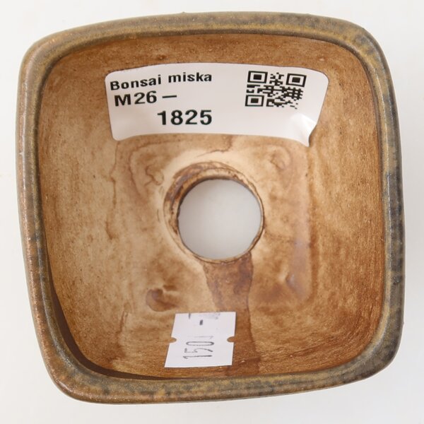 E-bonsai Keramická bonsai miska 6 x 6 x 4 cm hnědá