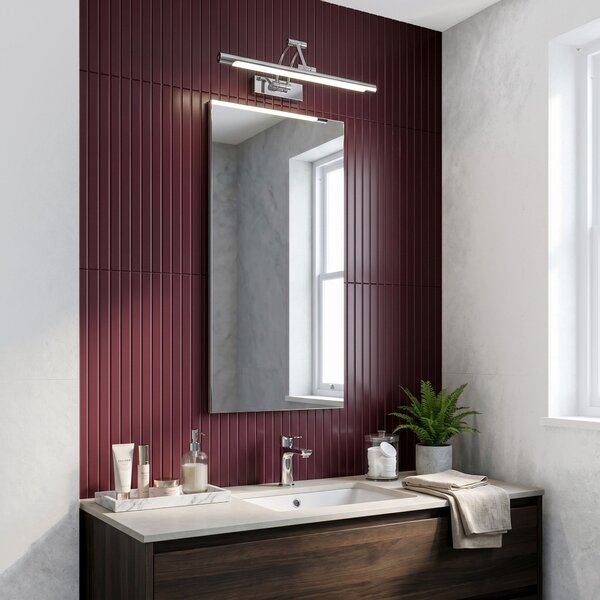 Toolight Rea, Koupelnové nástěnné LED svítidlo SWE016-1W 42cm Chrome, OSW-20115