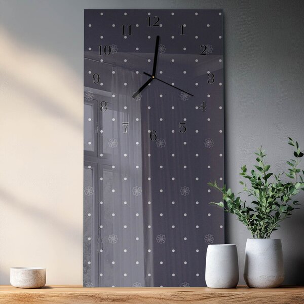 Skleněné hodiny vertikální Vzor zsppc-30x60-00171158
