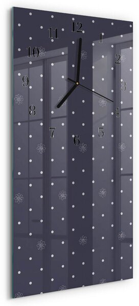 Skleněné hodiny vertikální Vzor zsppc-30x60-00171158