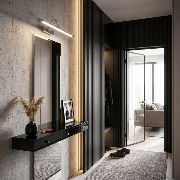 Toolight Rea, Koupelnové nástěnné LED svítidlo SWE016-1W 42cm Chrome, OSW-20115