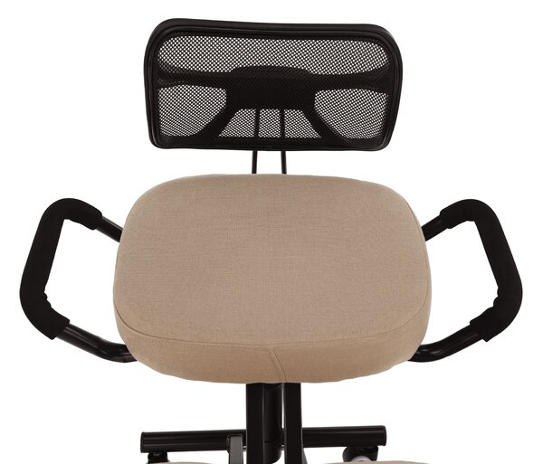 Ergonomická kancelářská židle Rusu (béžová + černá)
