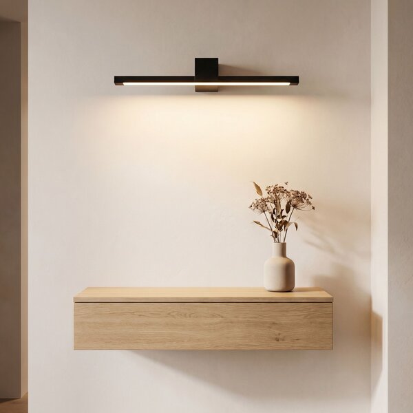 Toolight Rea, Koupelnové nástěnné LED svítidlo SWE050-1W 60 cm Black, OSW-20150