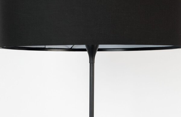 Černá stojací lampa ZUIVER LESLEY 153-181 cm
