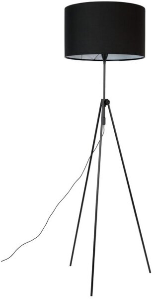 Černá stojací lampa ZUIVER LESLEY 153-181 cm
