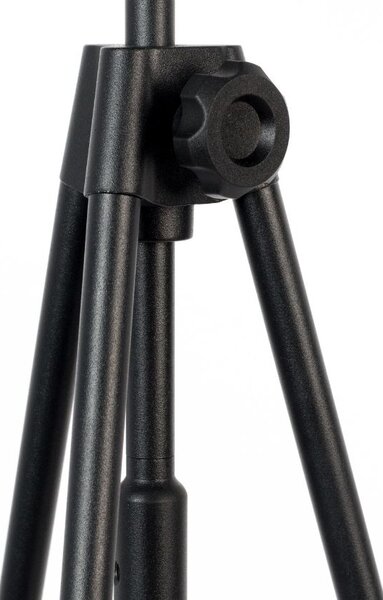 Černá stojací lampa ZUIVER LESLEY 153-181 cm