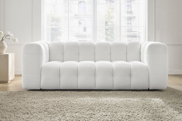 -25 % Dny MOMENTI– Bobochic Paris Bílá trojmístná pohovka Cloud 232 cm