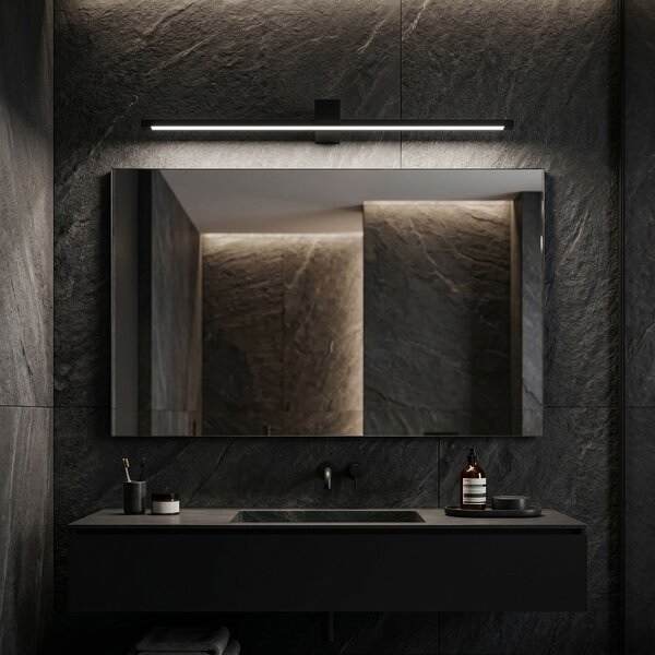 Toolight Rea, Koupelnové nástěnné LED svítidlo SWE051-1W 80 cm Black, OSW-20151