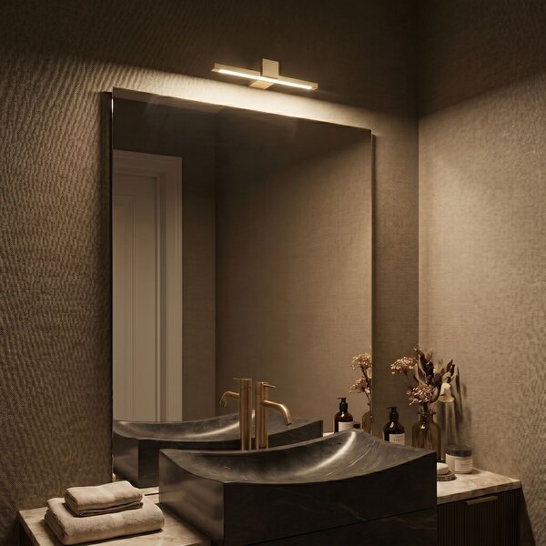 Toolight Rea, Koupelnové nástěnné LED svítidlo SWE046-1W 40cm GOLD BRUSH, OSW-20146