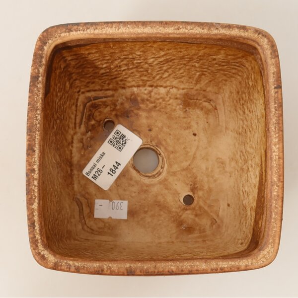E-bonsai Keramická bonsai miska 13 x 13 x 8 cm růžová