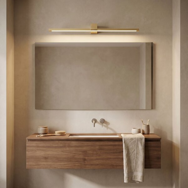Toolight Rea, Koupelnové nástěnné LED svítidlo SWE048-1W 80cm GOLD BRUSH, OSW-20148