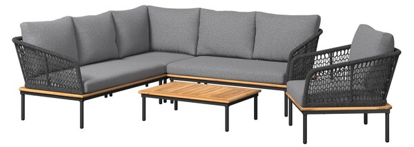 ZAHRADNÍ SOUPRAVA 5dílné, dřevo, kov, plast, textil Ambia Garden