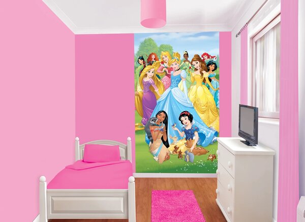 Dětská tapeta Disney Princezny, Walltastic, 152x243 cm