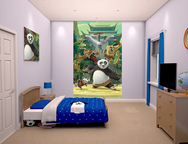 Dětská tapeta Kung FU Panda, Walltastic, 152x243 cm