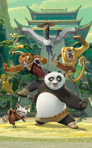 Dětská tapeta Kung FU Panda, Walltastic, 152x243 cm