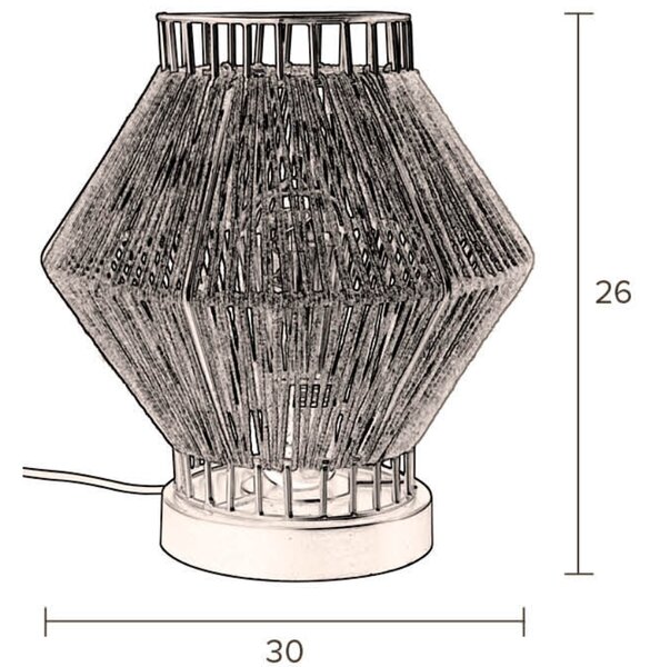 Pestrobarevná stolní lampa DUTCHBONE SURYA