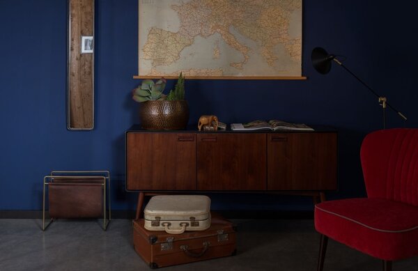 Černé závěsné zrcadlo DUTCHBONE Blackbeam 120 cm