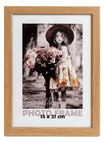 FANDY Dřevěný rámeček Style 15x21 3 světle hnědý