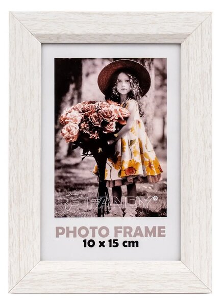 FANDY Dřevěný fotorámeček Bevel 10x15 1 béžový