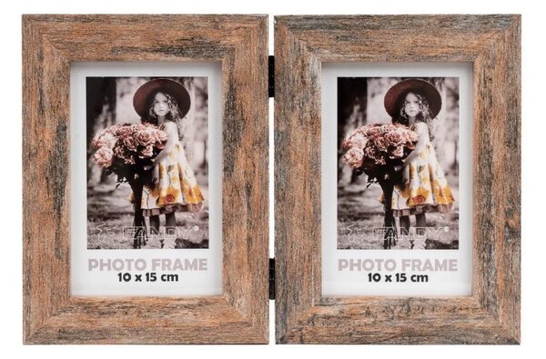 FANDY Fotorámeček Narvik 10x15/2 3 hnědý