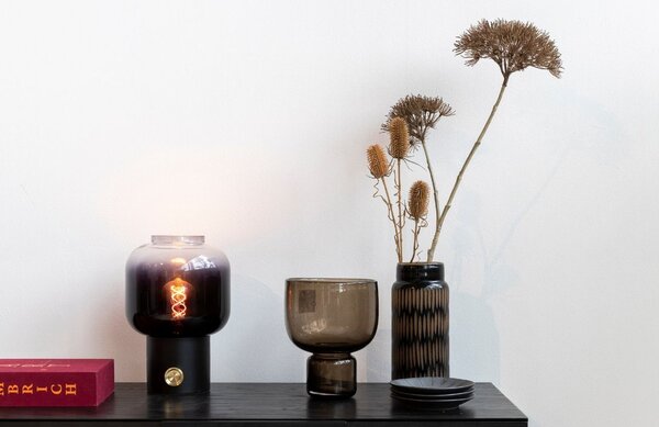 Černá stolní lampa ZUIVER MOODY