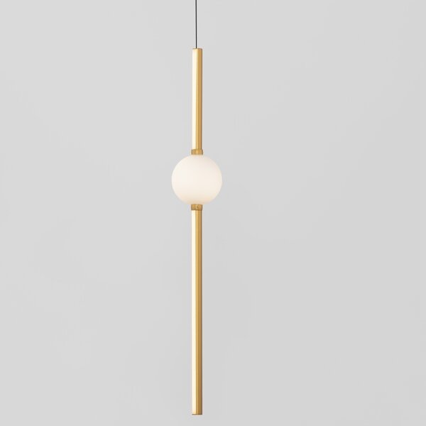 Zlaté závěsné LED světlo Nova Luce Acrobat 12 cm