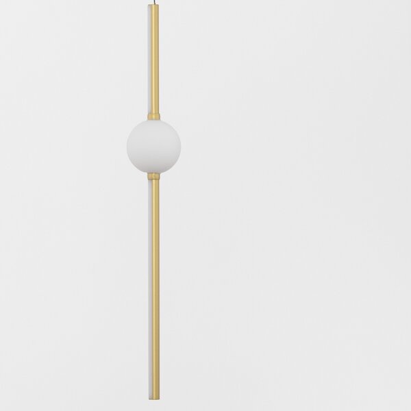 Zlaté závěsné LED světlo Nova Luce Acrobat 12 cm