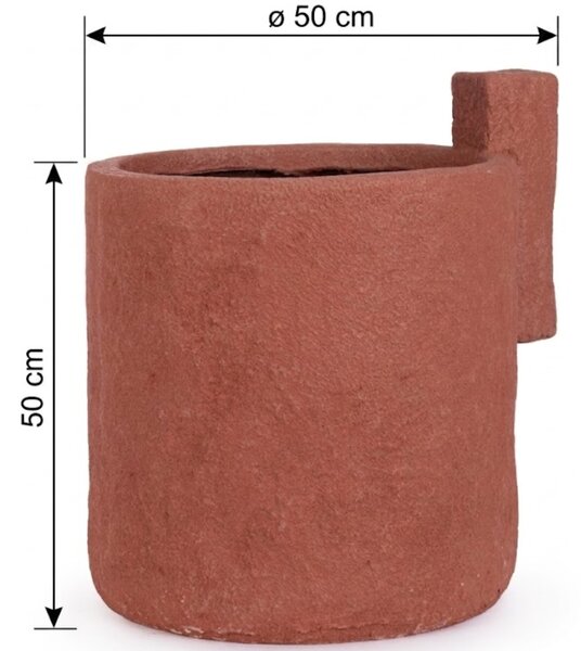 Bizzotto Červený zahradní květináč Materic 50 cm