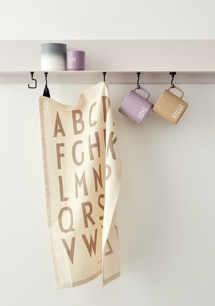 Set bavlněných utěrek Design Letters - Off White DL167