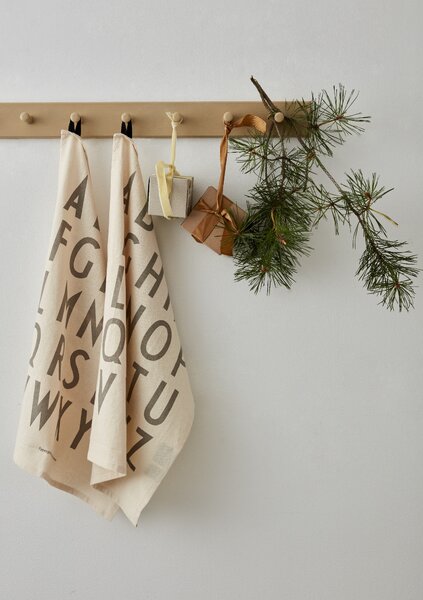 Set bavlněných utěrek Design Letters - Off White DL167