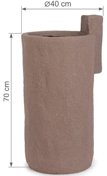 Bizzotto Hnědý zahradní květináč Materic 70 cm