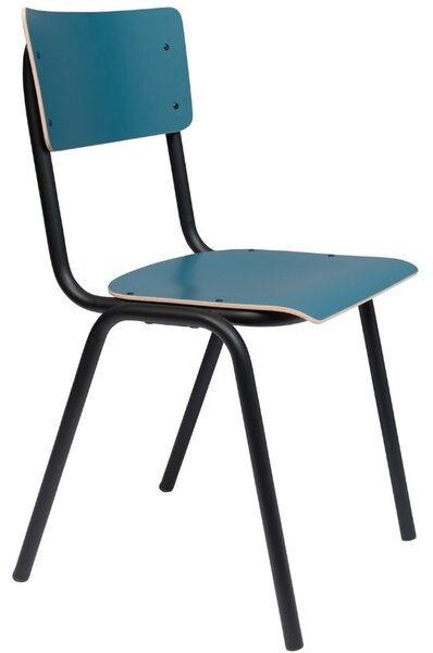 Petrolejově modrá jídelní židle ZUIVER BACK TO SCHOOL