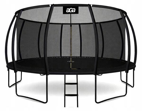 Zahradní trampolína Aga Sport Exclusive 500 cm s ochrannou sítí a žebříkem, černá