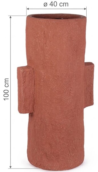 Bizzotto Červený zahradní květináč Materic 100 cm