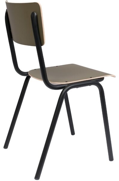Olivově zelená jídelní židle ZUIVER BACK TO SCHOOL