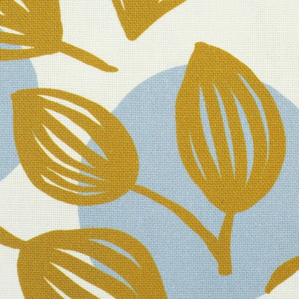 SWAFING Dekorační látka Dots & Leaves by Emjo Design listy a puntíky