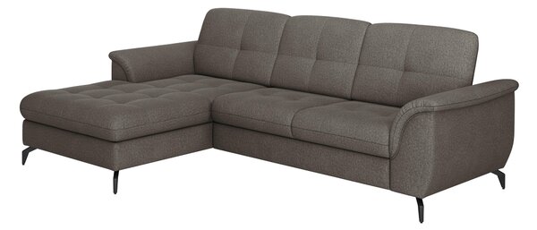 ROHOVÁ SEDAČKA, textil, barvy grafitu Sit & More - Sedací soupravy, Online Only