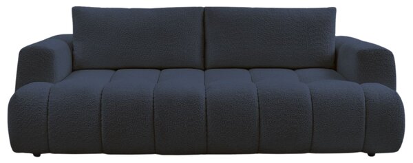 -25 % Dny MOMENTI– Bobochic Paris Tmavě modrá bouclé rozkládací pohovka Fuji 251 cm