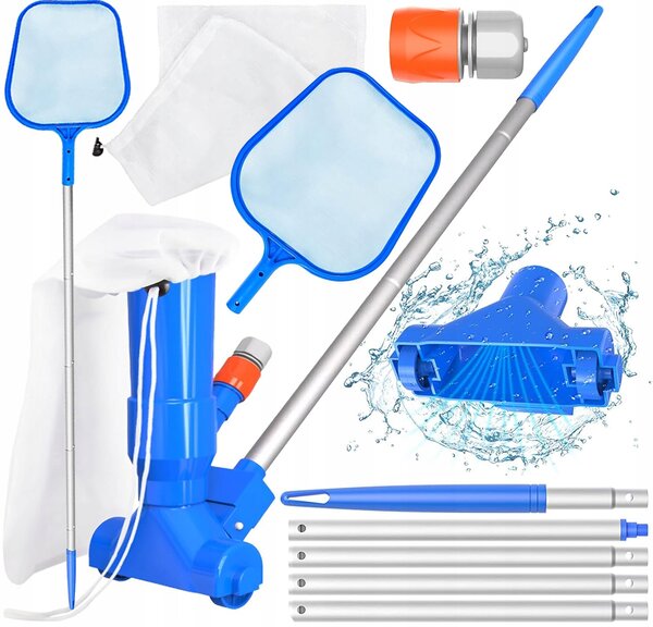 VYSAVAČ KARTÁČ DO BAZÉNU NA ČIŠTĚNÍ DNA STĚN BESTWAY INTEX SET 4V1