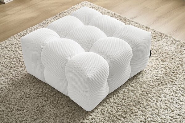 -25 % Dny MOMENTI– Bobochic Paris Bílá podnožka Cloud 84 x 84 cm