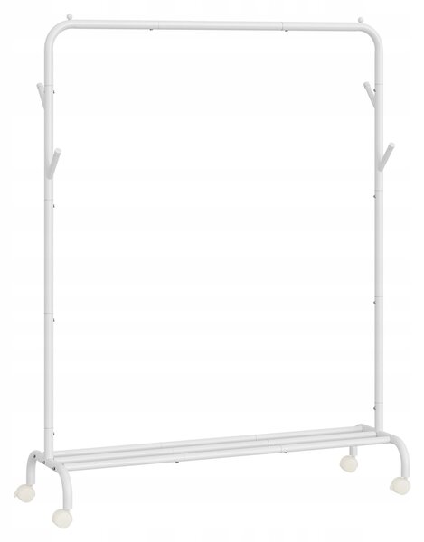 Stojanový věšák kovový Songmics bílý 155 cm