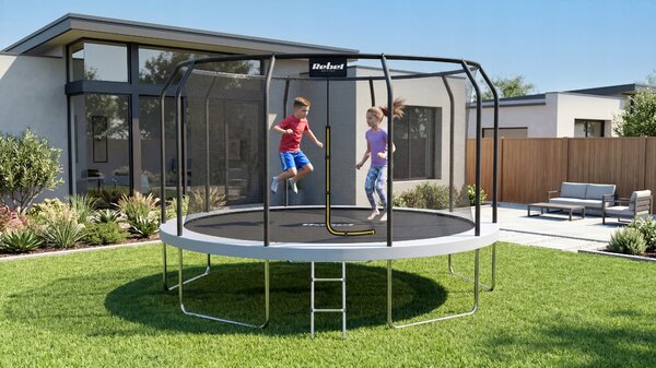 Trampolína se sítí Rebel 3,8 cm FT 12 (365-374 cm) žebříček