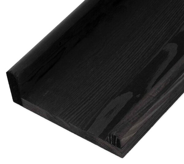 Police na zeď 40x15 cm 2ks SPRINGOS WF0014 černé