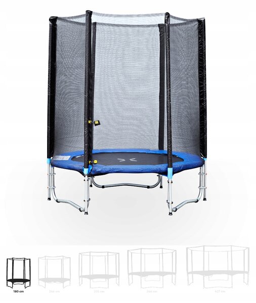 Trampolína s sítí Fitness King 180 cm FT 6 (180-183 cm)